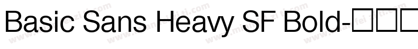 Basic Sans Heavy SF Bold字体转换